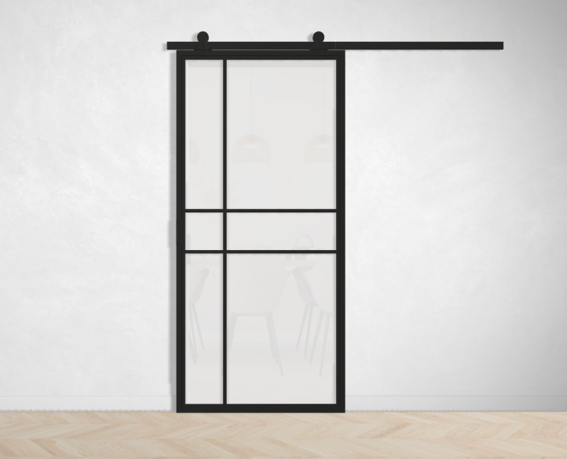 Outlet: Schuifdeur 6 vaks modern 252 x 140 cm