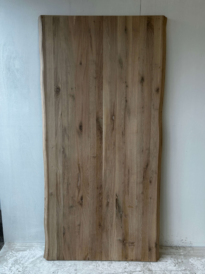 Outlet: Boomkant Tafelblad Eiken 95 x 197 cm